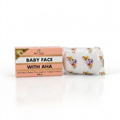 Омолаживающее мыло с АНА кислотами от K.BROTHERS, Baby Face Soap With AHA, 110 гр