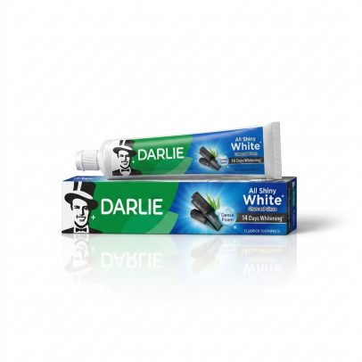 Отбеливающая зубная паста с бамбуковым углем от Darlie,  All Shiny White Charcoal Clean, 80 гр