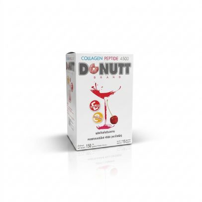 Питьевой коллаген в порошке со вкусом вишни от Donutt Collagen Peptide 4500 mg  10g x 15 Sachets