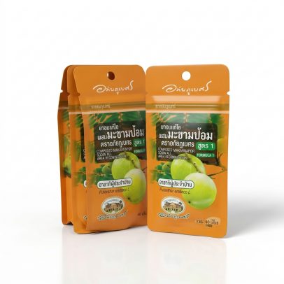 Растительные шарики от кашля и боли в горле от Abhaibhubejhr Compound Makhampom Cough Pill Formula 1 x 10pcs (Pack)