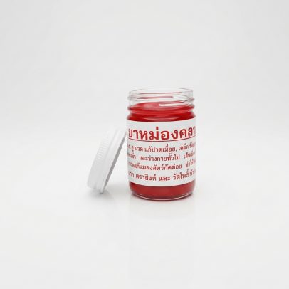 Тайский красный бальзам, Thai Label Balm Red, 50 гр