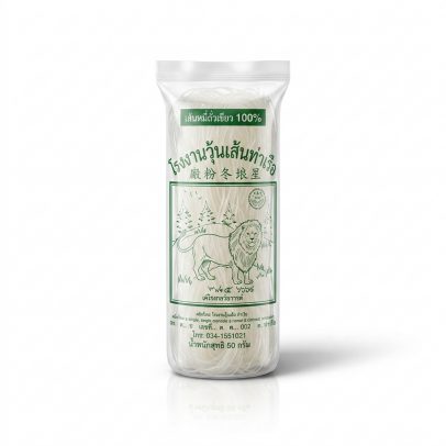 Тонкая стеклянная лапша (фунчоза) из бобов, Vermicelli Factory Tha Ruea, 50 гр