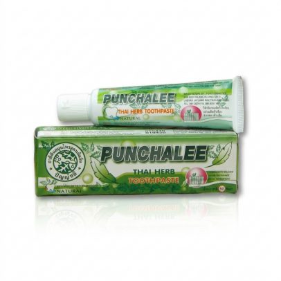 Зубная паста на тайских травах от Punchalee в тубе, Thai Herb Toothpaste, 35 гр